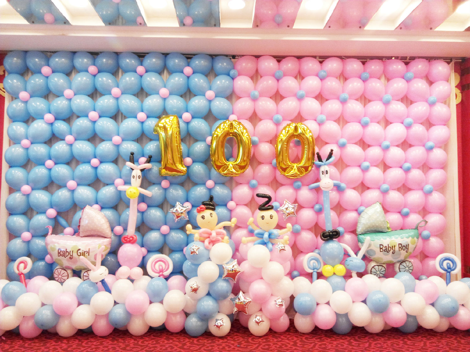 長沙龍鳳寶寶宴布置 長沙龍鳳寶寶宴布置